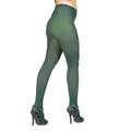 Hunter Green Opaque Pantyhose Tights 8061
