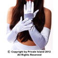 White Satin Opera Gloves 1211