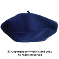 Navy Blue Wool Beret 1367