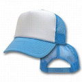 Light Blue And White Mesh Trucker Cap 1469