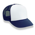 Mesh Trucker Cap Navy Blue And White 1453