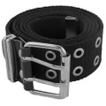 DOZEN Black Canvas Two Hole Grommet Belts Mix Sizes 2270A