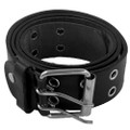 Black Punk Two Rows Metal Holes Belt 2428-2431