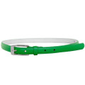 Kelly Green Skinny Belt with Rectangle Buckle 2788-2791