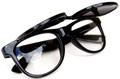 Black Flip Up Wayfarer Style Sunglasses 1044