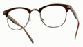 Clubmaster Sunglasses  Vintage Style Brown/Clear Lens 1071