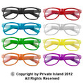 DOZEN Wayfarer Style Clear Lens Sunglasses Mixed Colors 1080