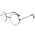 Black Frame and Clear Lens Lennon Style Sunglasses 1098