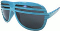 Half Shutter Shades Sunglasses Light Blue 1152