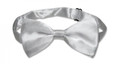 Satin Bow Tie Men's Silver 6833
