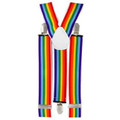 Elastic Suspenders Rainbow Clip On 1290