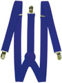 Elastic Suspenders Navy Blue Clip On 1292