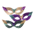 DOZEN Sequin Cat Eye Mardi Gras Masks 1830