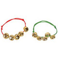 Gold Jingle Bells Bracelet on Cord 6566