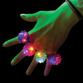 Flashing LED Bumpy Ring - Assorted Colors 1879