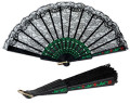 Black Lace Fiesta Fan 1892