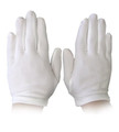 White Child Nylon Gloves 8-12 Years 5044