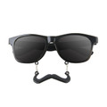 Incognito Sunglasses S1 Black Mustache Wayfarer 7095