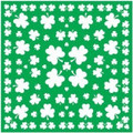 St Patricks Shamrock Green Irish Bandanna 1970