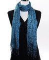 Turquoise Peace Sign Scarf 2014