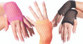 Fishnet Gloves Short Mix Colors 1235a
