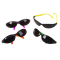 12 Pack Wrap Around Neon Party Sunglasses Assorted Colors 1129