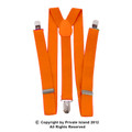 Orange Clip On Elastic Suspenders 1282