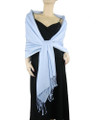 Light Blue Pashmina Shawl 2124