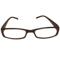 Brown Frame Santa Rectangle Glasses 1174