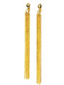 70's Disco Chain Earrings 6696