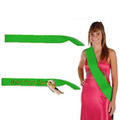 Custom Pageant Wedding Kelly Green Satin Sashes 6856