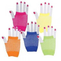 Asst Fingerless Fishnet Wrist Gloves 10114