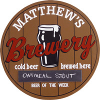 Beer of the Week Brewery Plaque