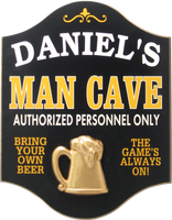 Man Cave Plaque - Personalized