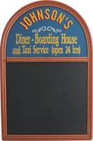 Custom Diner & Boarding House Chalkboard