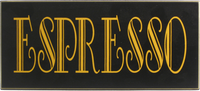 Espresso Sign Wall Decor