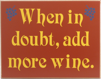 When In Doubt Sign | Kitchen Decor