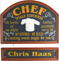 Custom Chef Sign Kitchen Decor