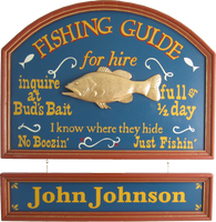 Fishing Guide Personalized Sign
