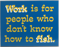 Fishing Office Plaque