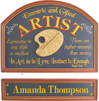 Artist Gift | Artist Wall Decor | Artist Plaque