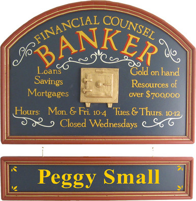Banker Gift | Banker Sign | Banking Sign