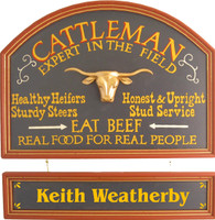 Rancher Gift | Rancher Sign | Cattleman Plaque