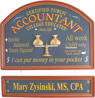 Accountant Gift | Accountant Sign | CPA Plaque