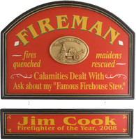 Fireman Gift | Fireman Sign | Fireman Plaque