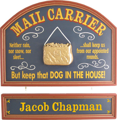 Mailman Sign | Mailman Gift | Mail Carrier Plaque