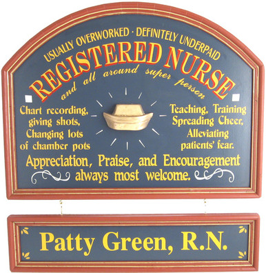 Registered Nurse Gift Sign | Nurse Custom Sign | Medical Office Gifts