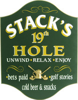 Golf Clubhouse Sign Personalized | Golf Signs | Golf Decor