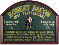 Personalized Golf Pro Sign