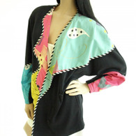 Vintage 1980s KK88 Hand Painted Art Jacket 